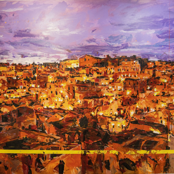 Matera - Painting Mixed media - 2022 - 116 x 190 cm